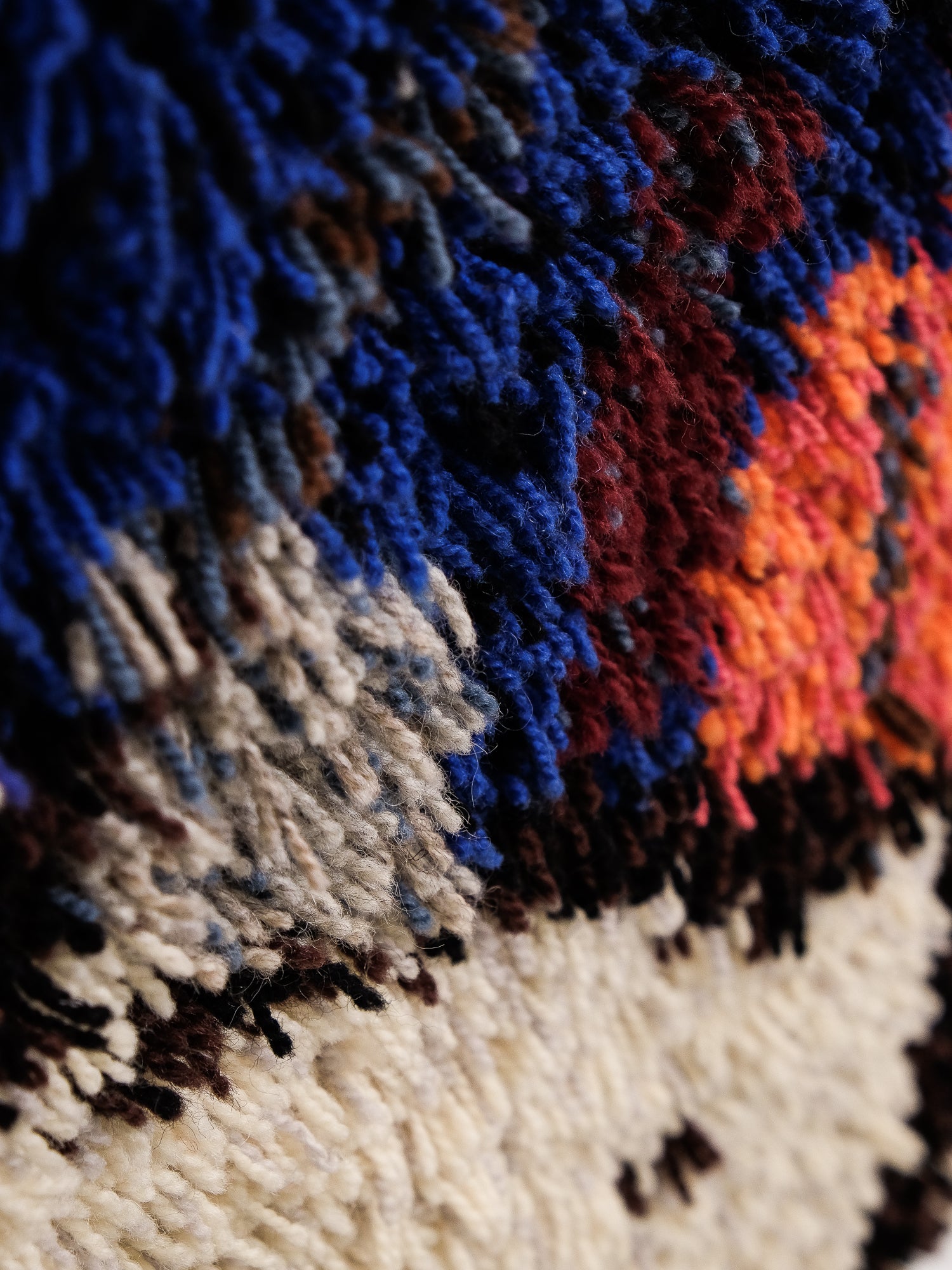 &quot;Kuunkivet&quot; Rya Wool Rug, Designed by Tuula Saarenpää