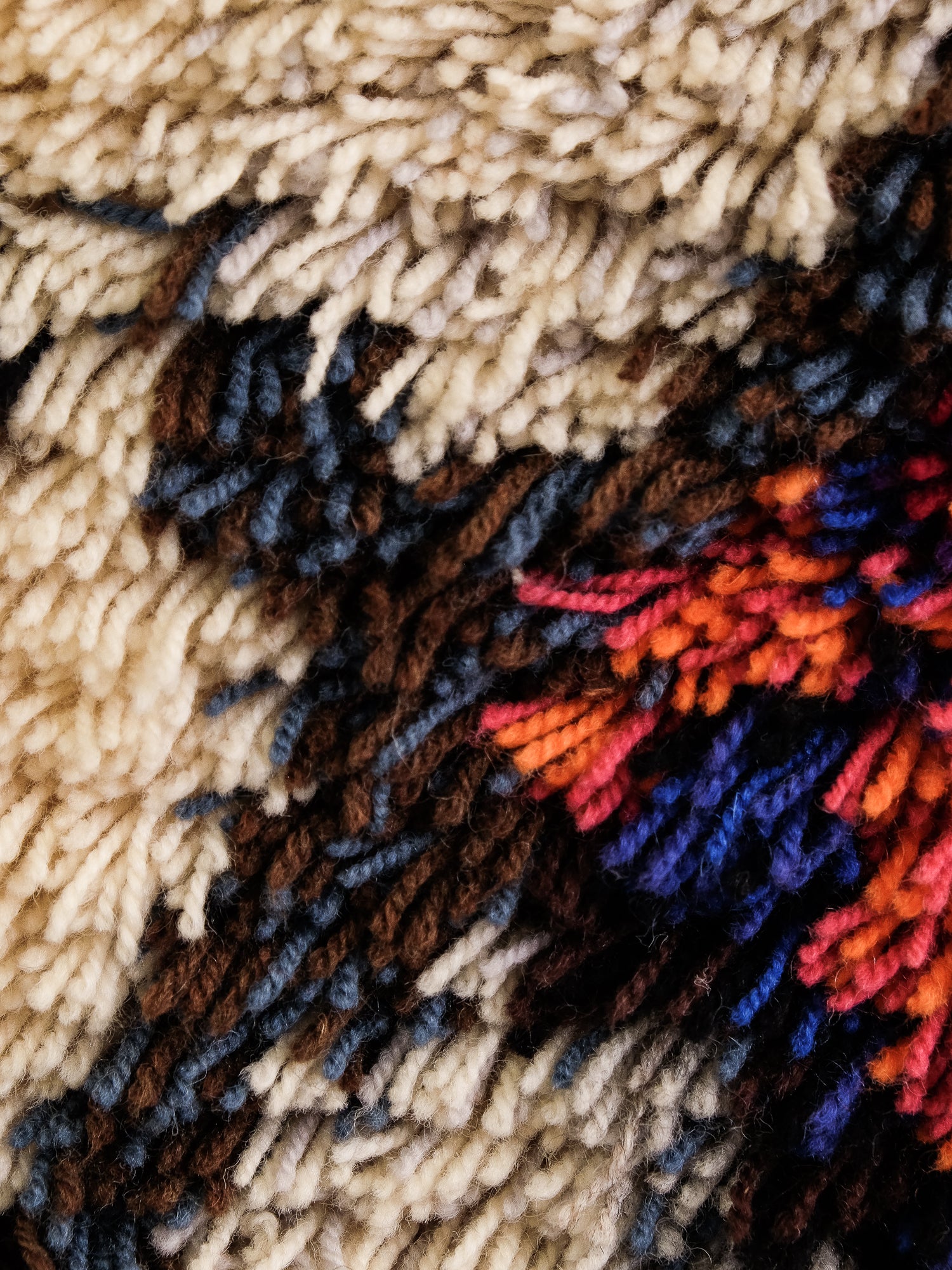 &quot;Kuunkivet&quot; Rya Wool Rug, Designed by Tuula Saarenpää