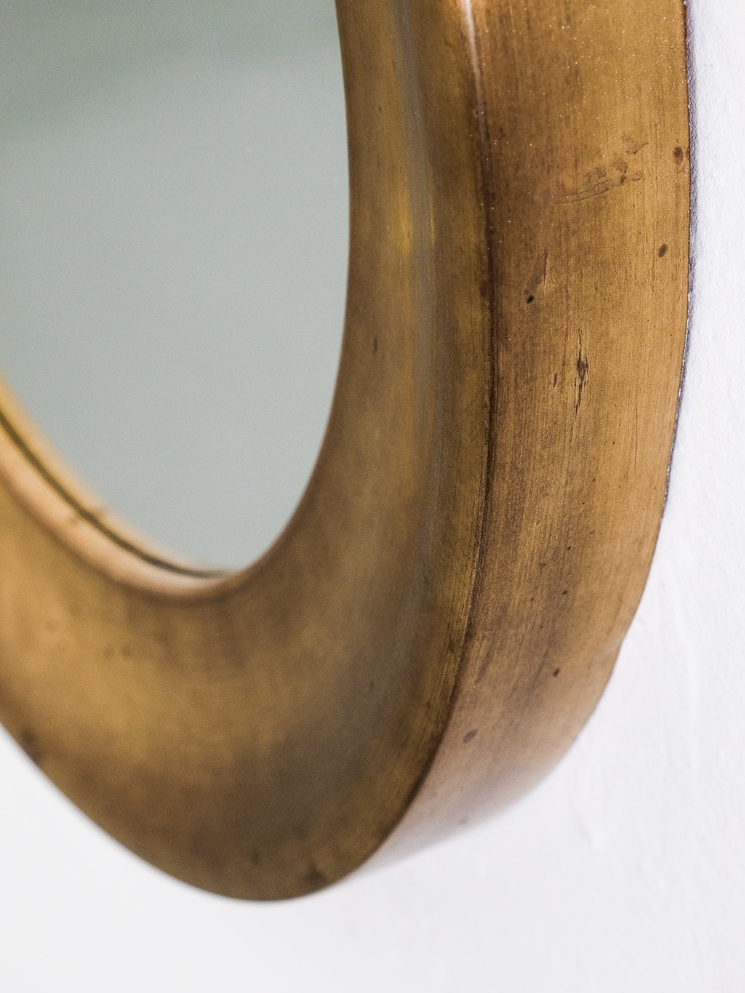 Swedish Brass Model Nr 133 Wall Mirrors from Glas Mäster, 1950s