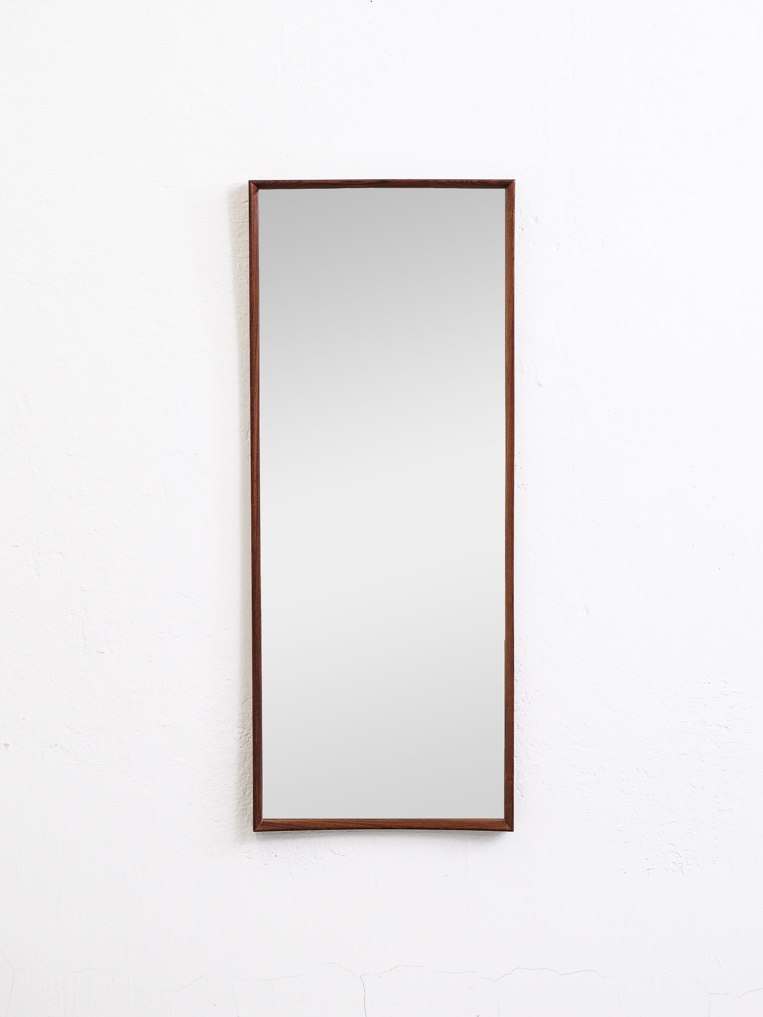 Danish Mid-Century Modern Rosewood Wall Mirror