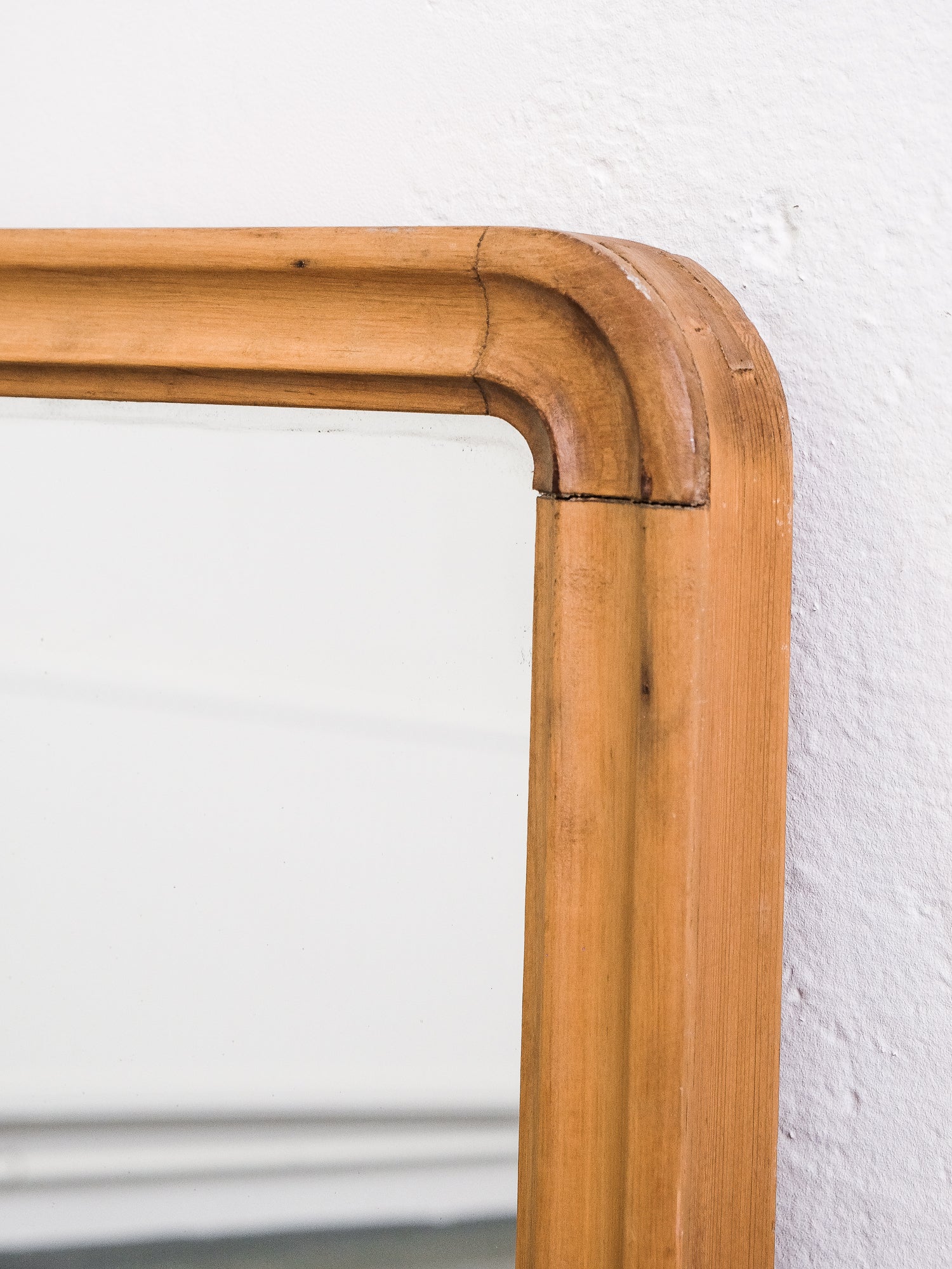 Wood Framed Antique Wall Mirror, 1800s