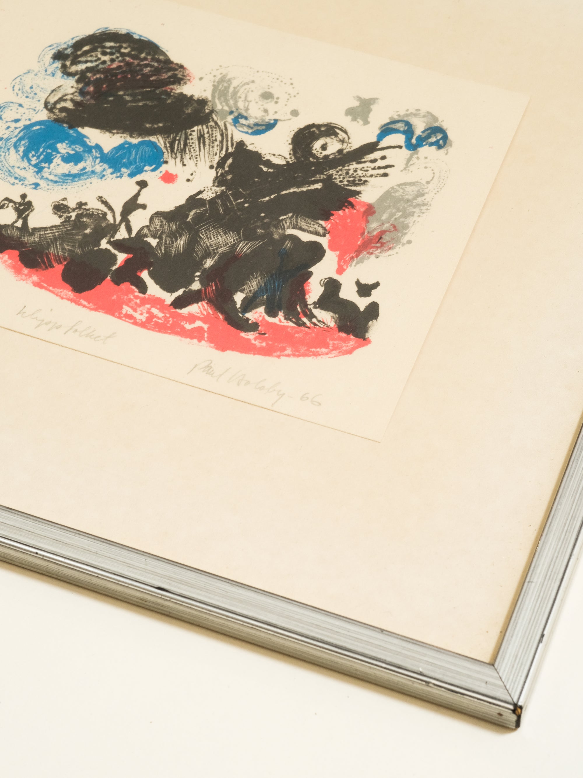 Vintage Lithograph, Paul Holsby | 30 x 27 cm
