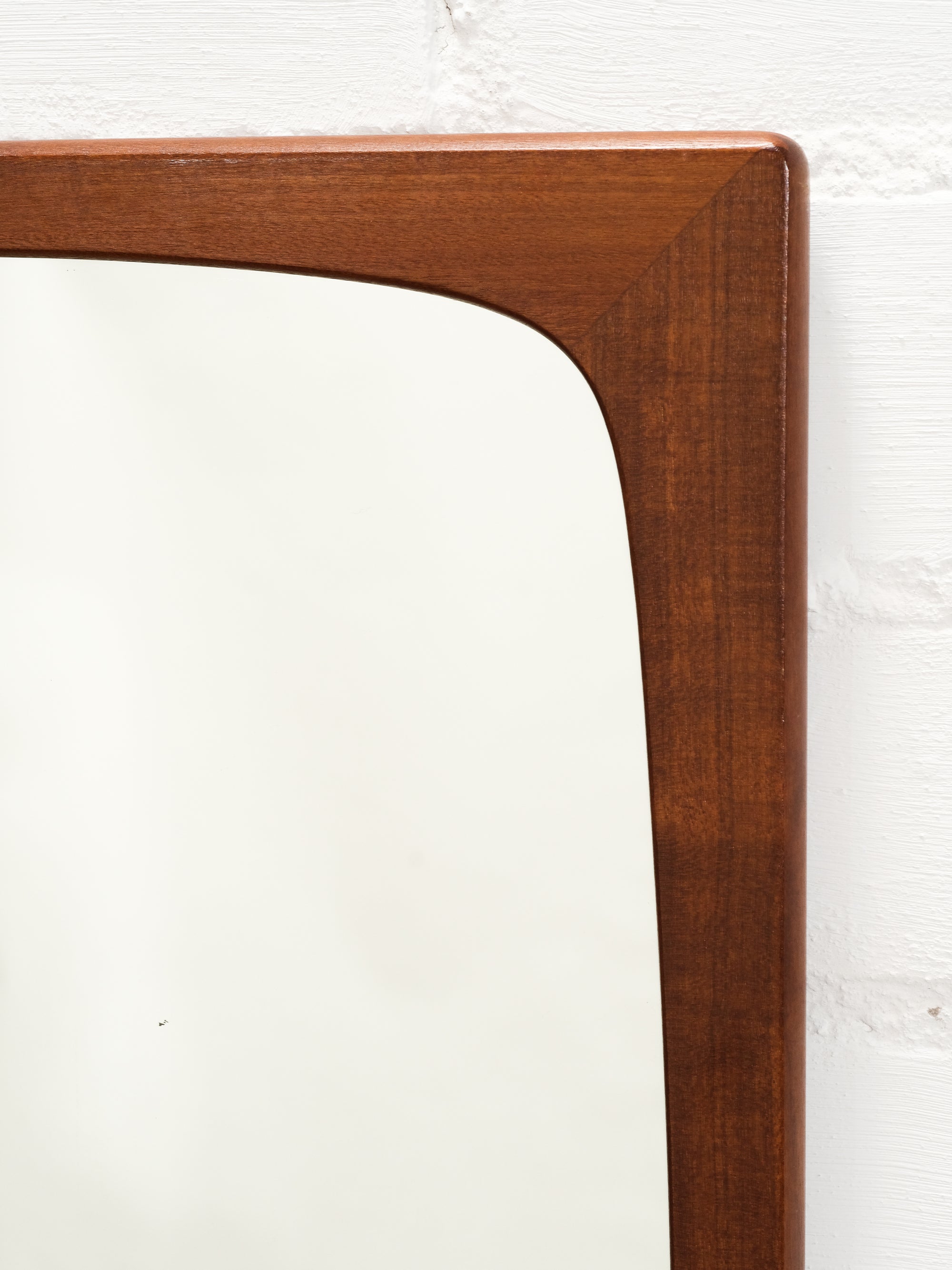 Mid-Century Teak Wall Mirror, Glas &amp; Trä Hovmantorp, Sweden