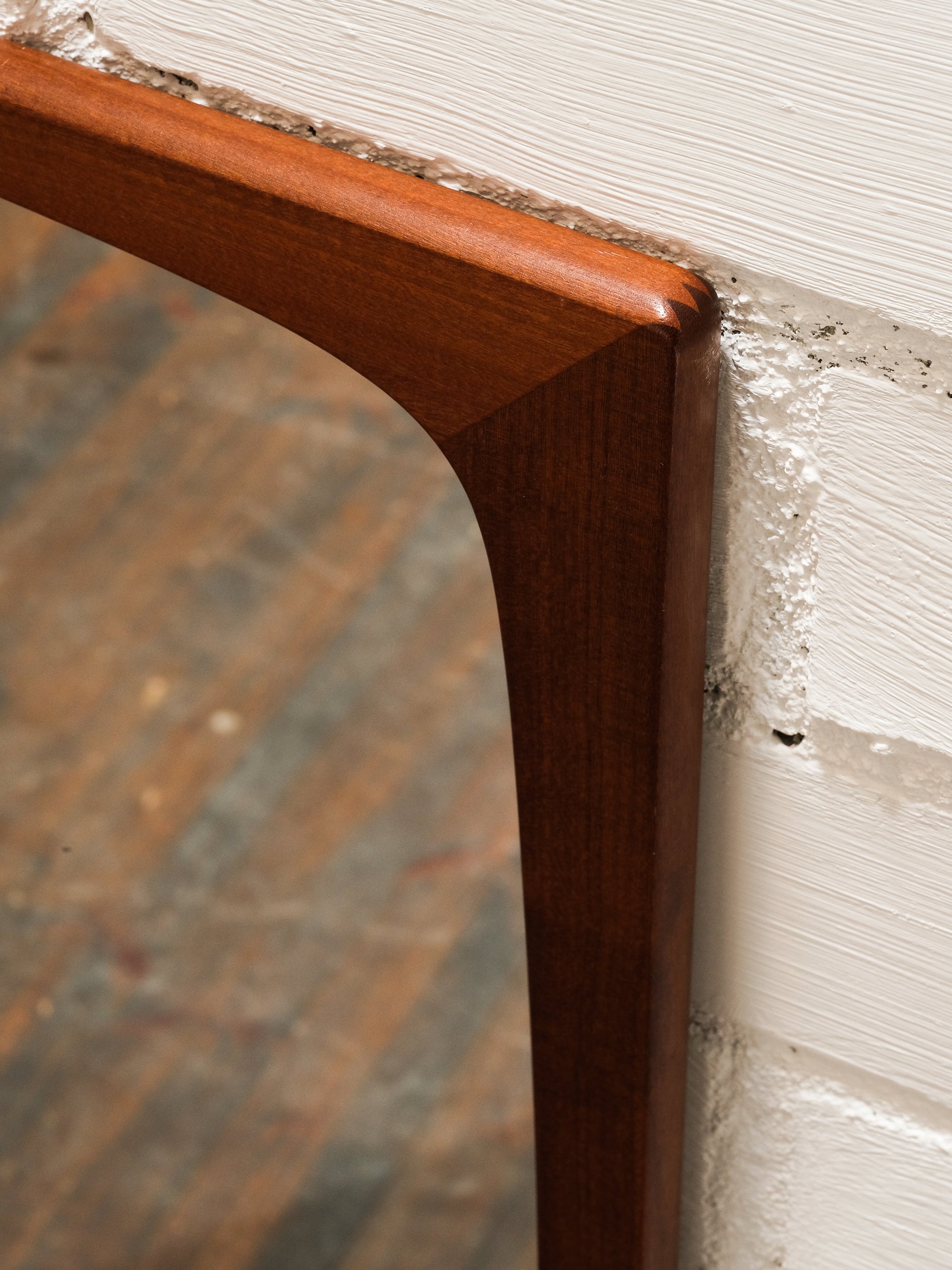 Mid-Century Teak Wall Mirror, Glas &amp; Trä Hovmantorp, Sweden