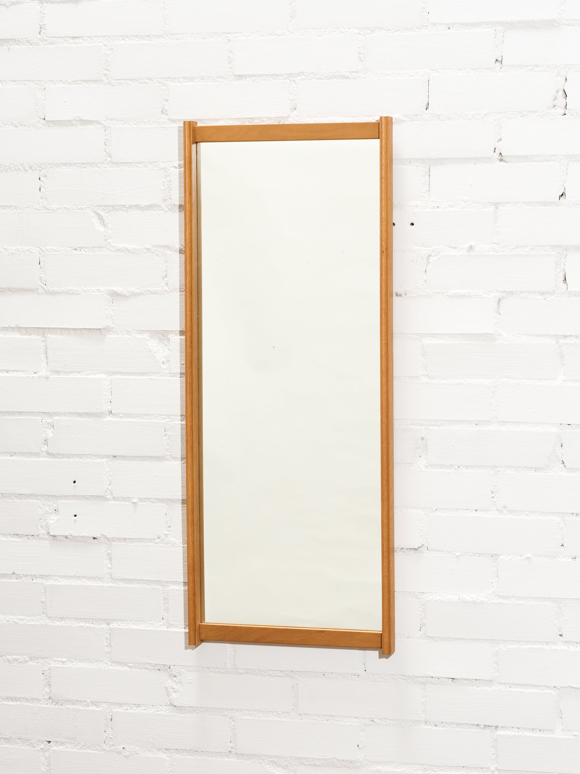 Mid-Century Oak Wall Mirror