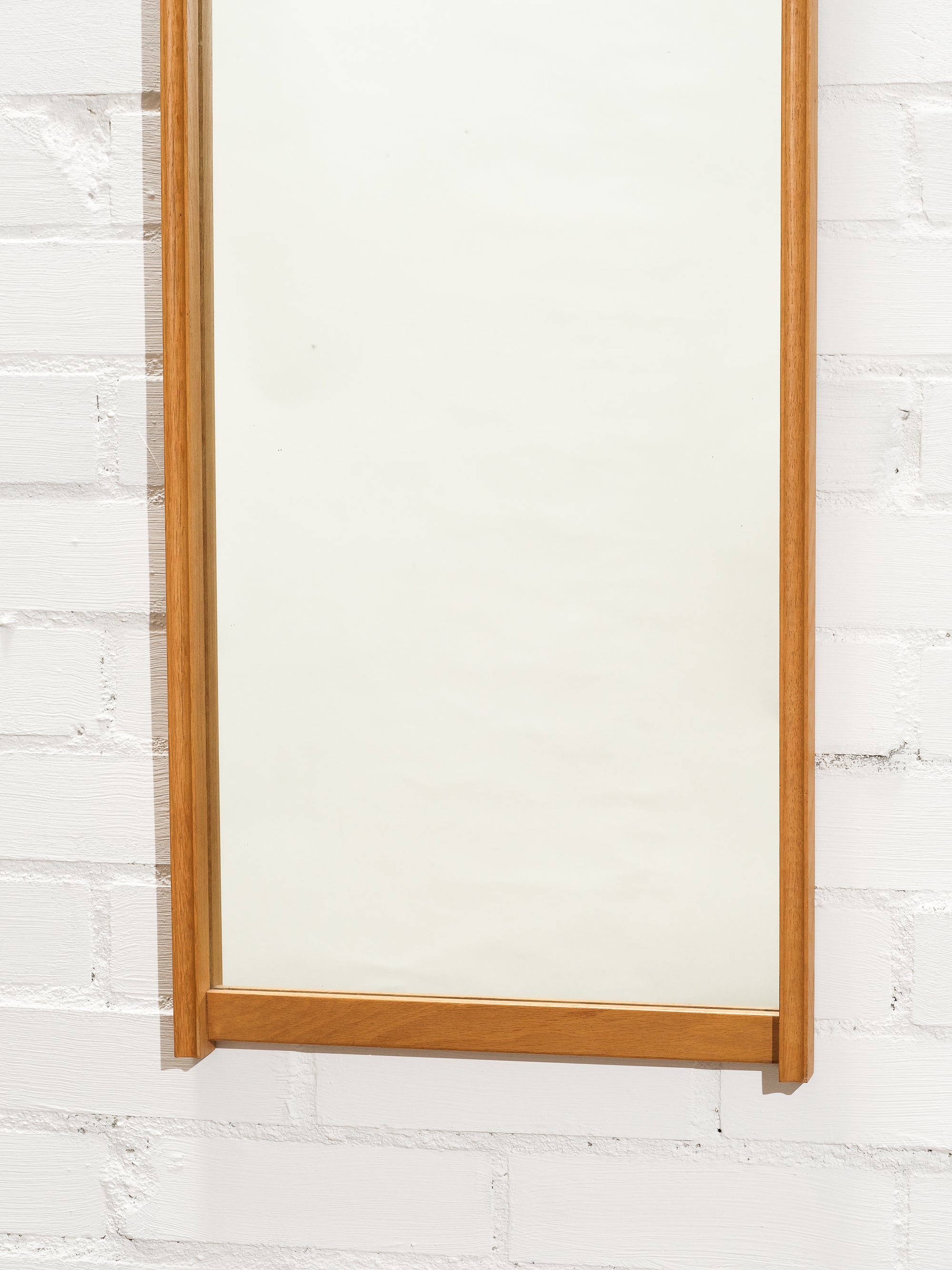 Mid-Century Oak Wall Mirror