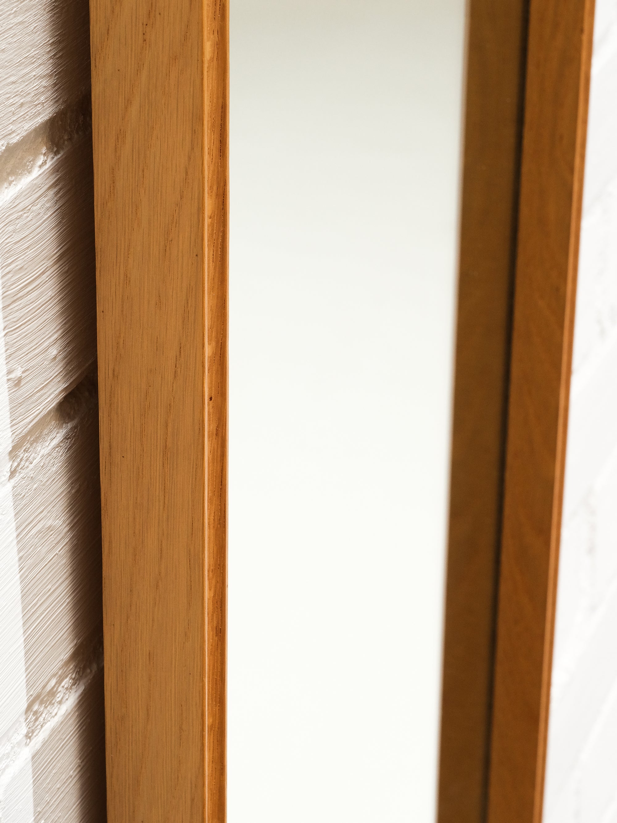 Mid-Century Oak Wall Mirror