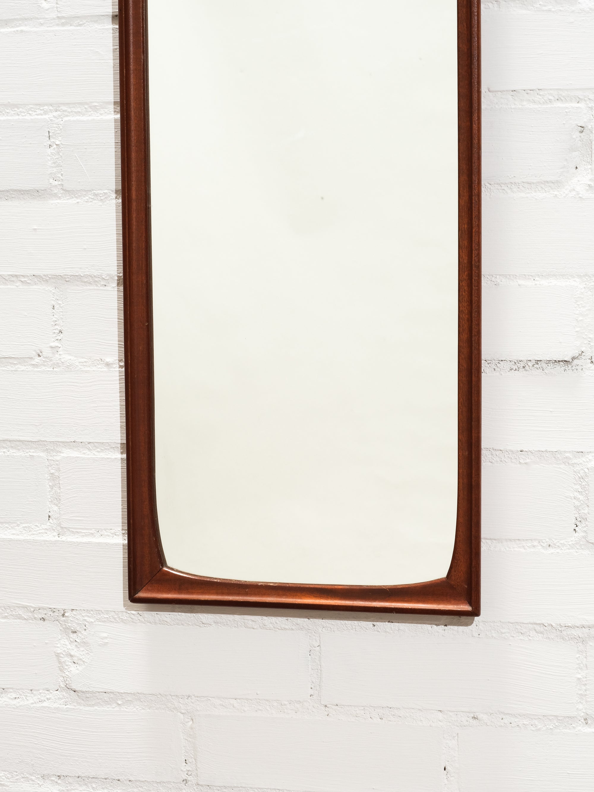 Mahogany Framed Mirror Model &quot;Desire&quot;, Fröseke, AB Nybrofabriken, 1950s