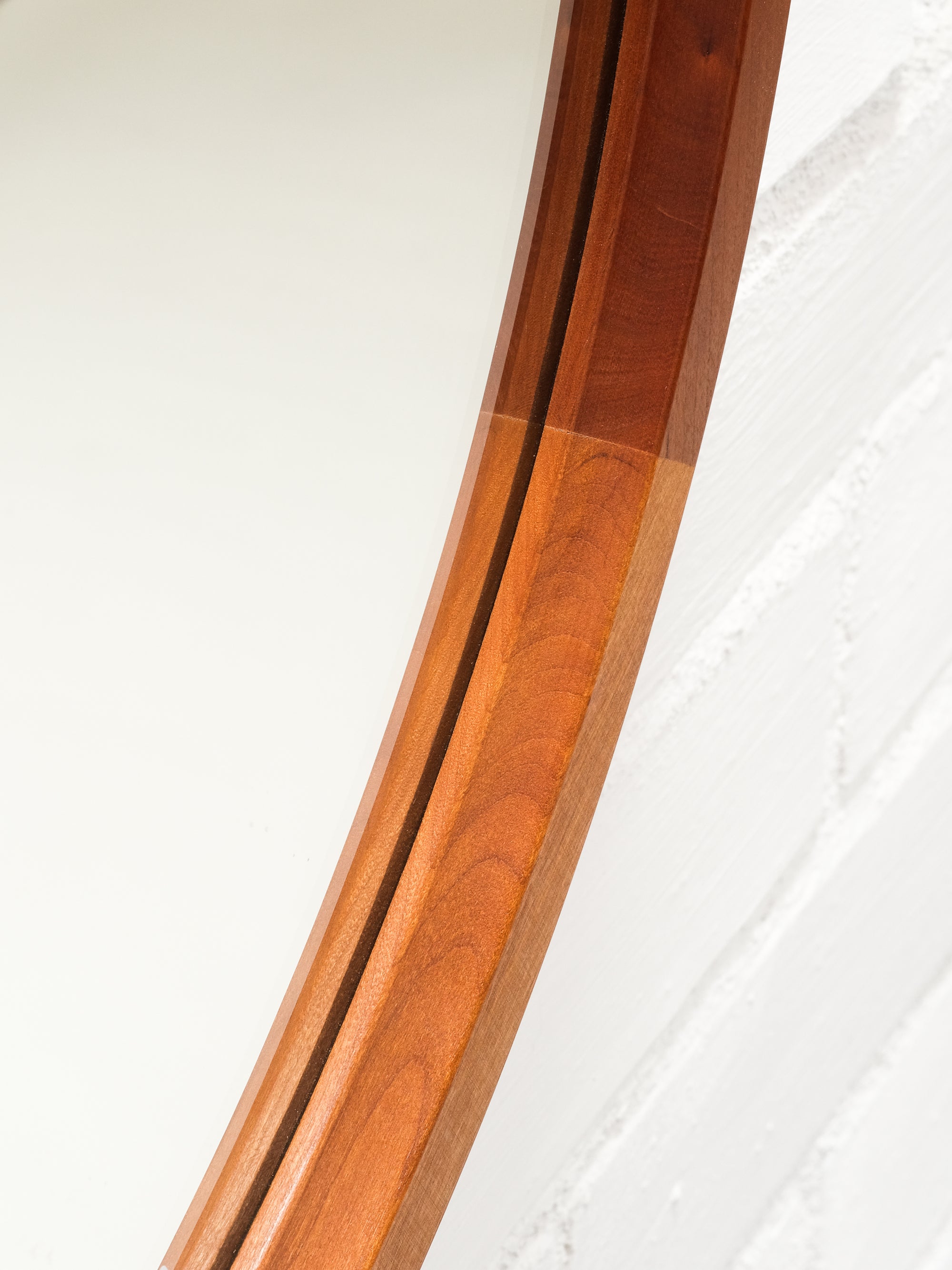 Mid-Century Danish Round Teak Mirror by Aksel Kjersgaard, 1950s