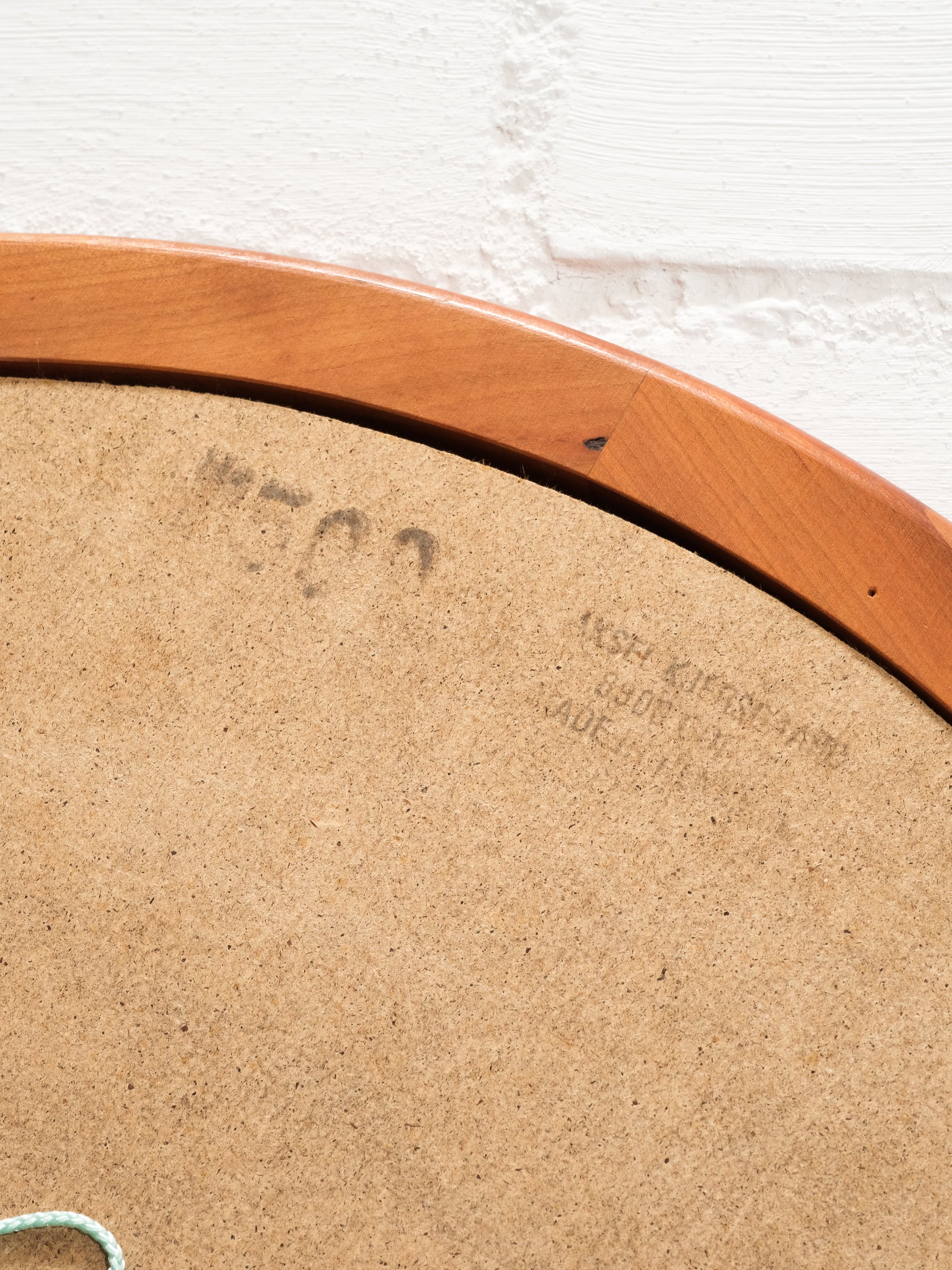 Mid-Century Danish Round Teak Mirror by Aksel Kjersgaard, 1950s