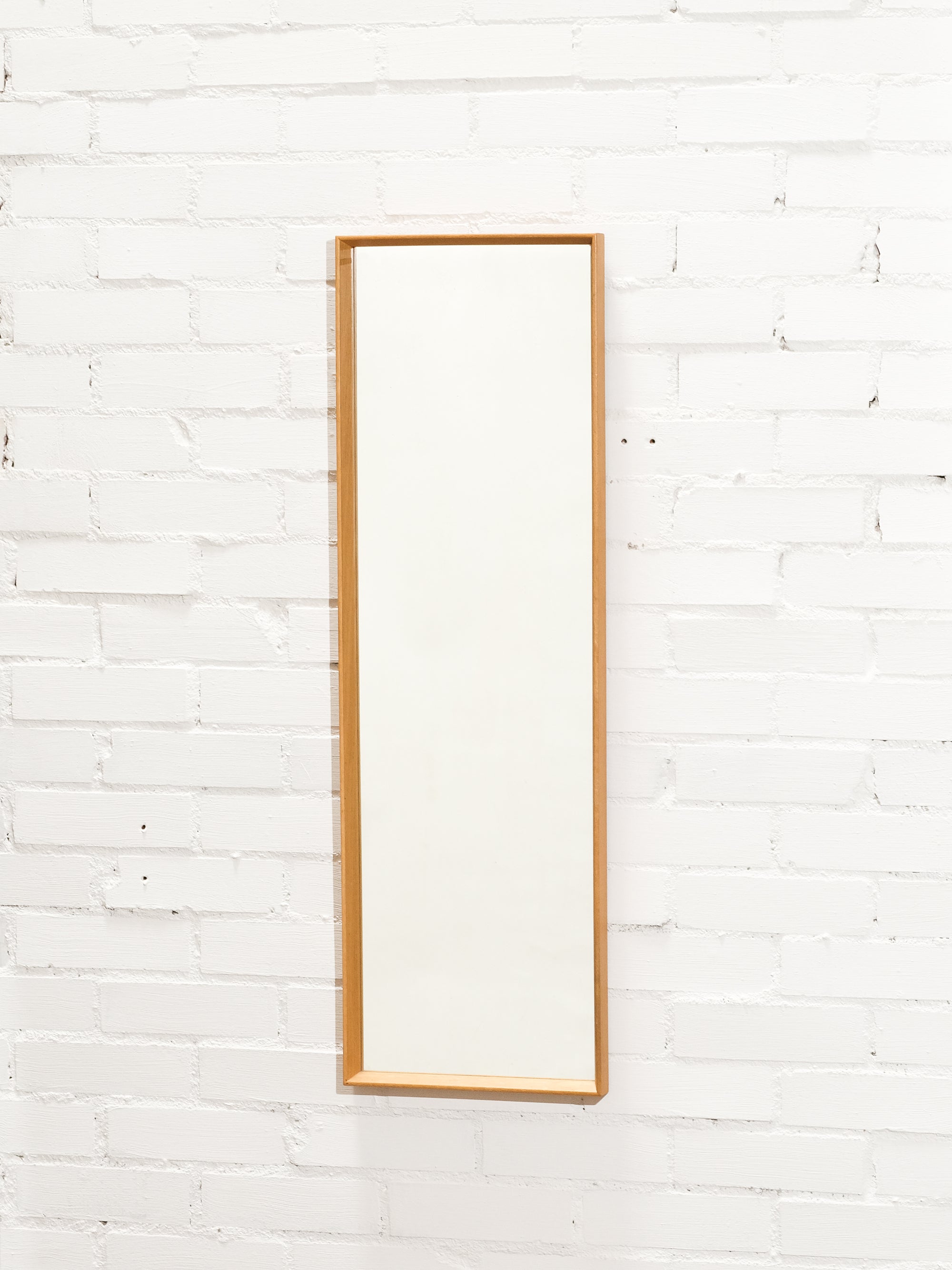 Oak Framed Mirror, 1950s
