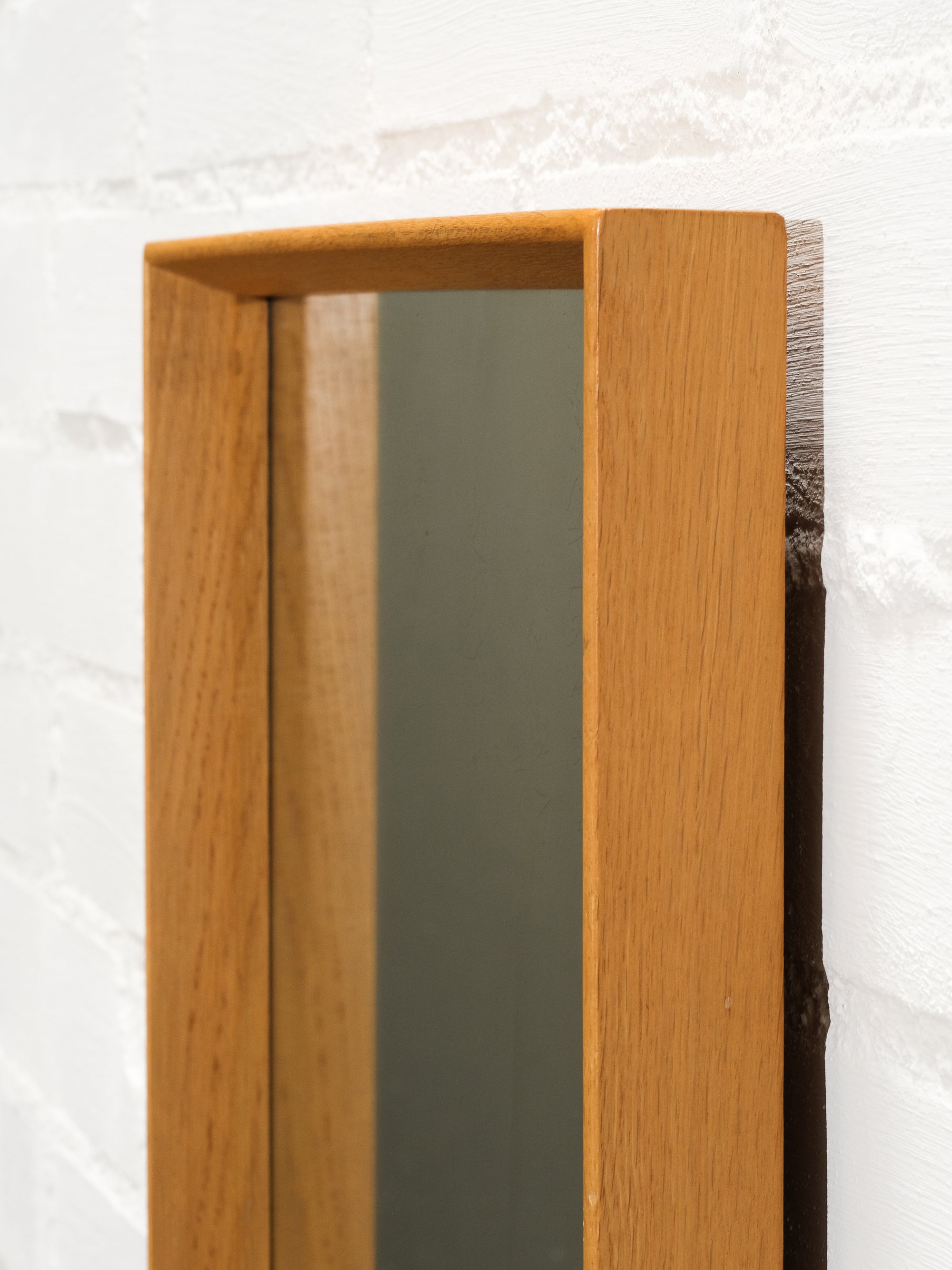 Oak Framed Mirror, 1950s