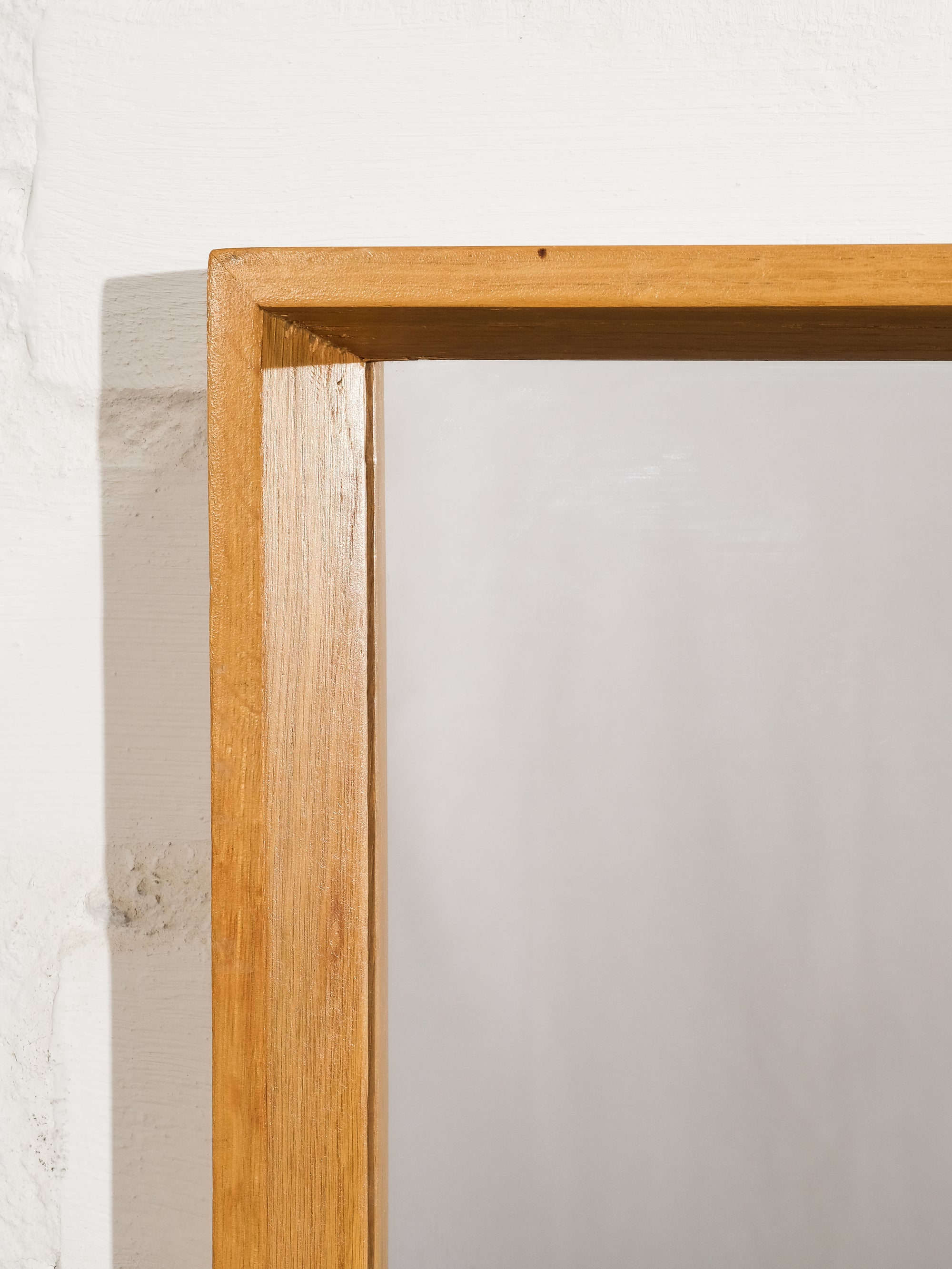 Oak Framed Mirror, 1950s