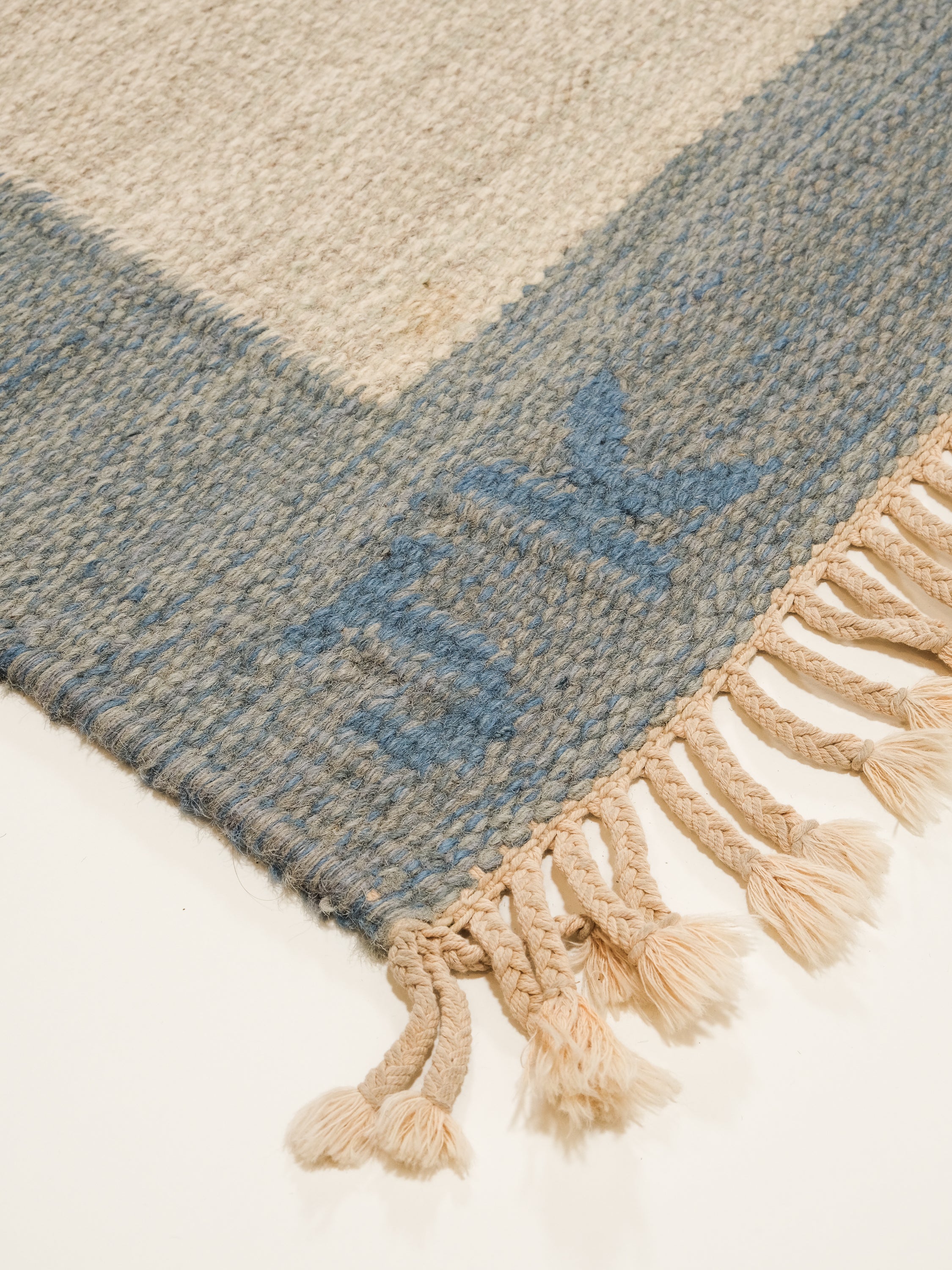 Vintage Swedish Flatweave Wool Rug by Karin Jönsson