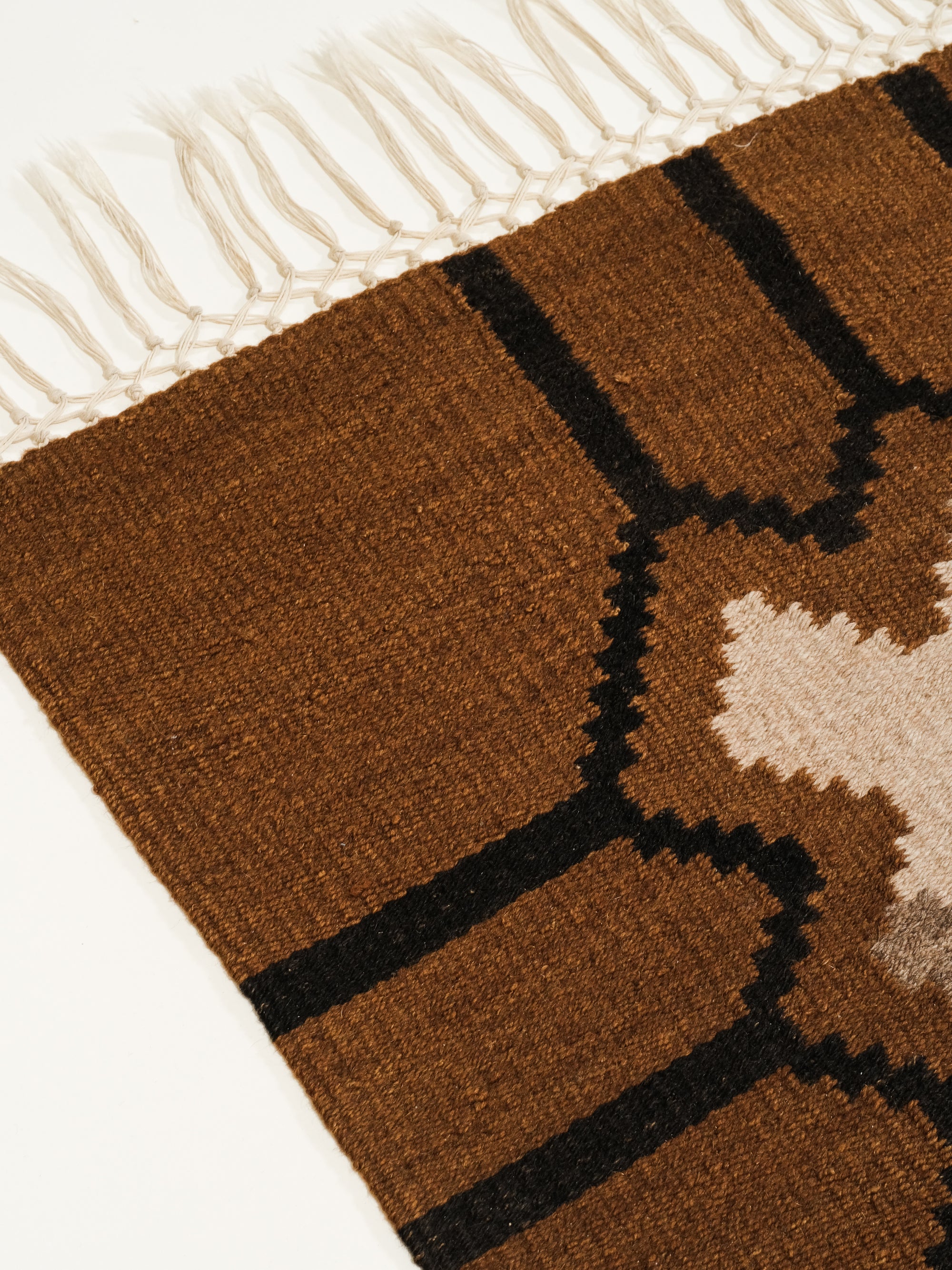 Scandinavian Art Deco / Funkis Flat Weave Rug, 290 x 190 cm