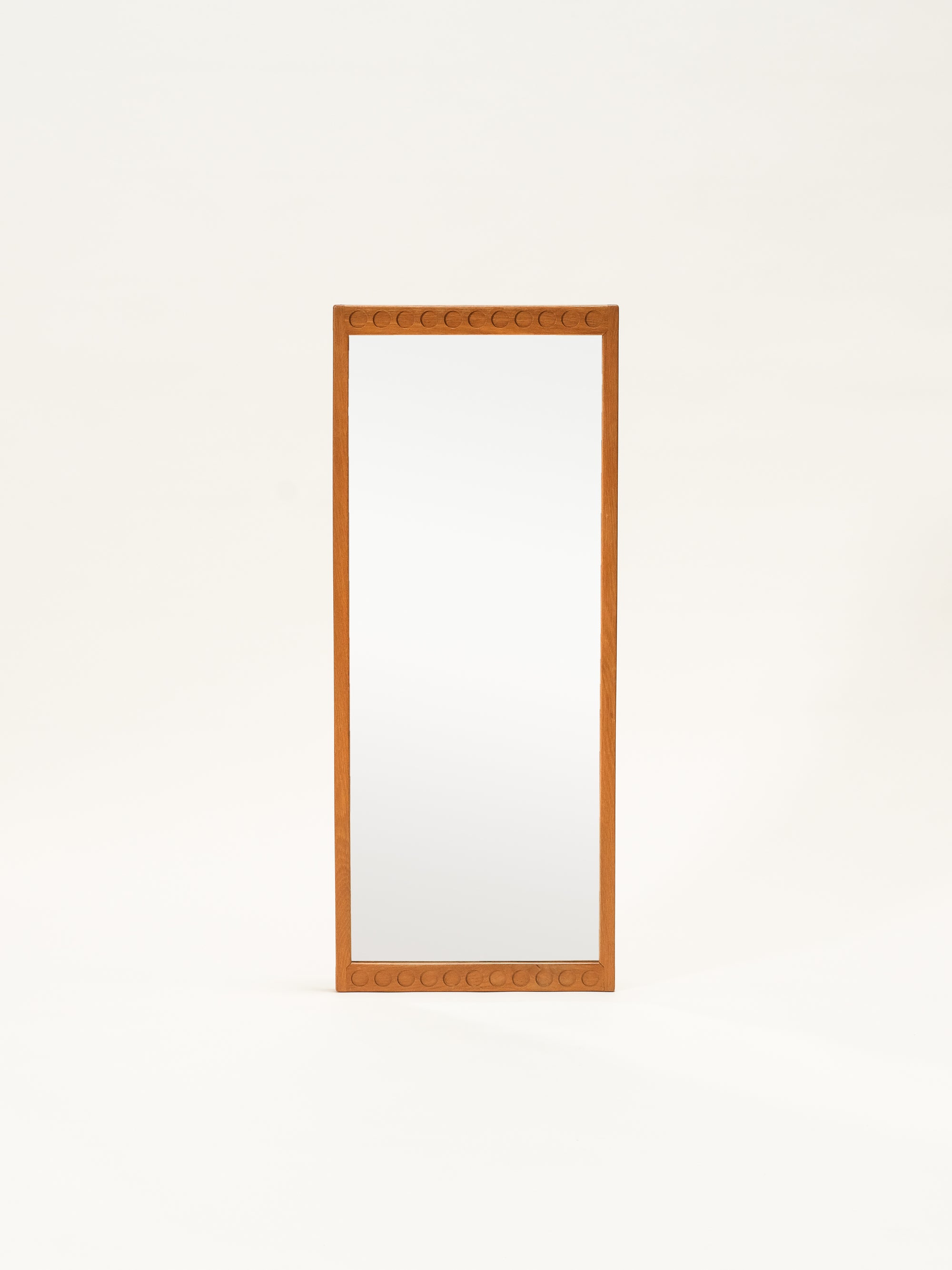 Mid-Century Oak Wall Mirror