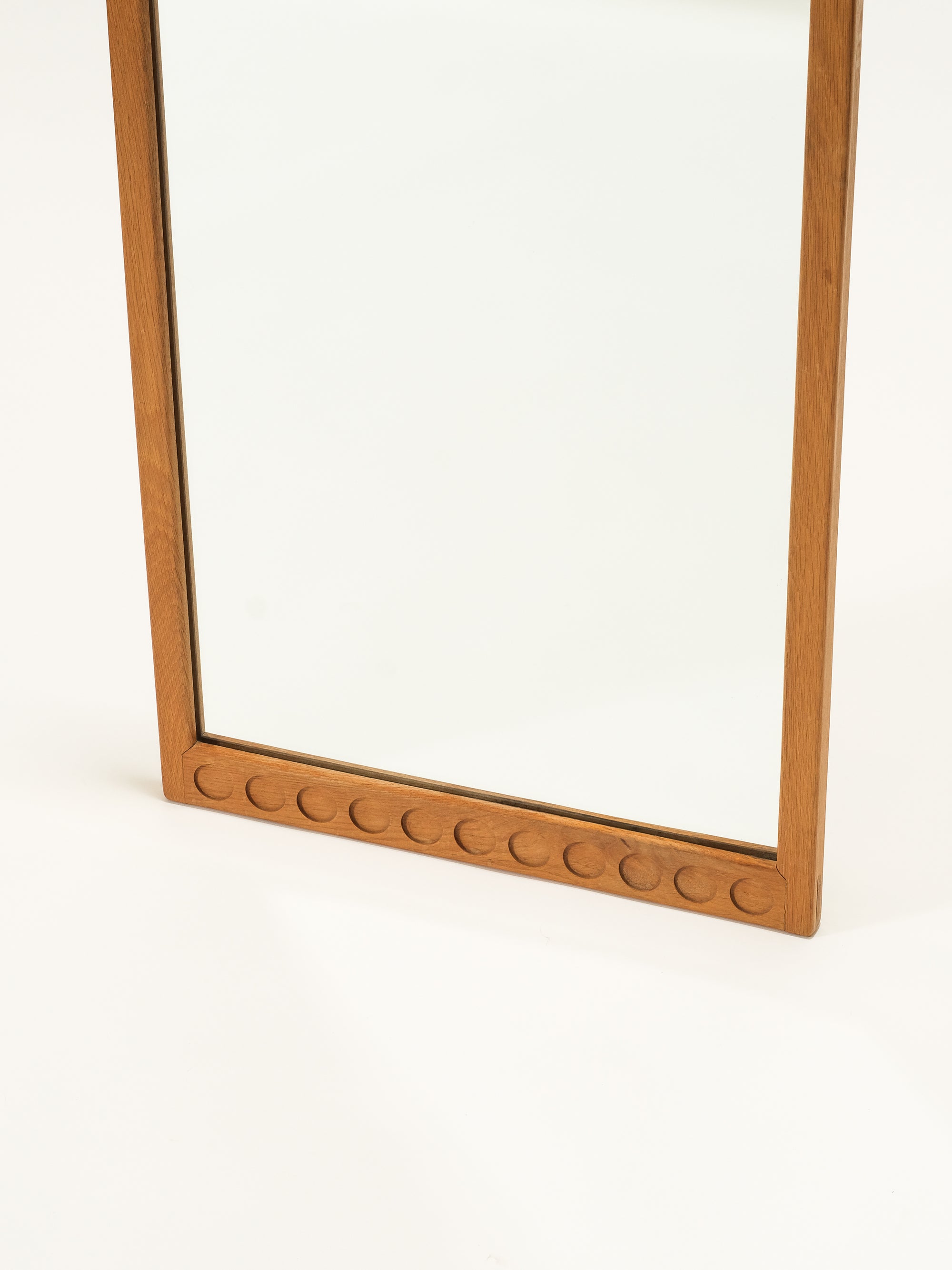 Mid-Century Oak Wall Mirror
