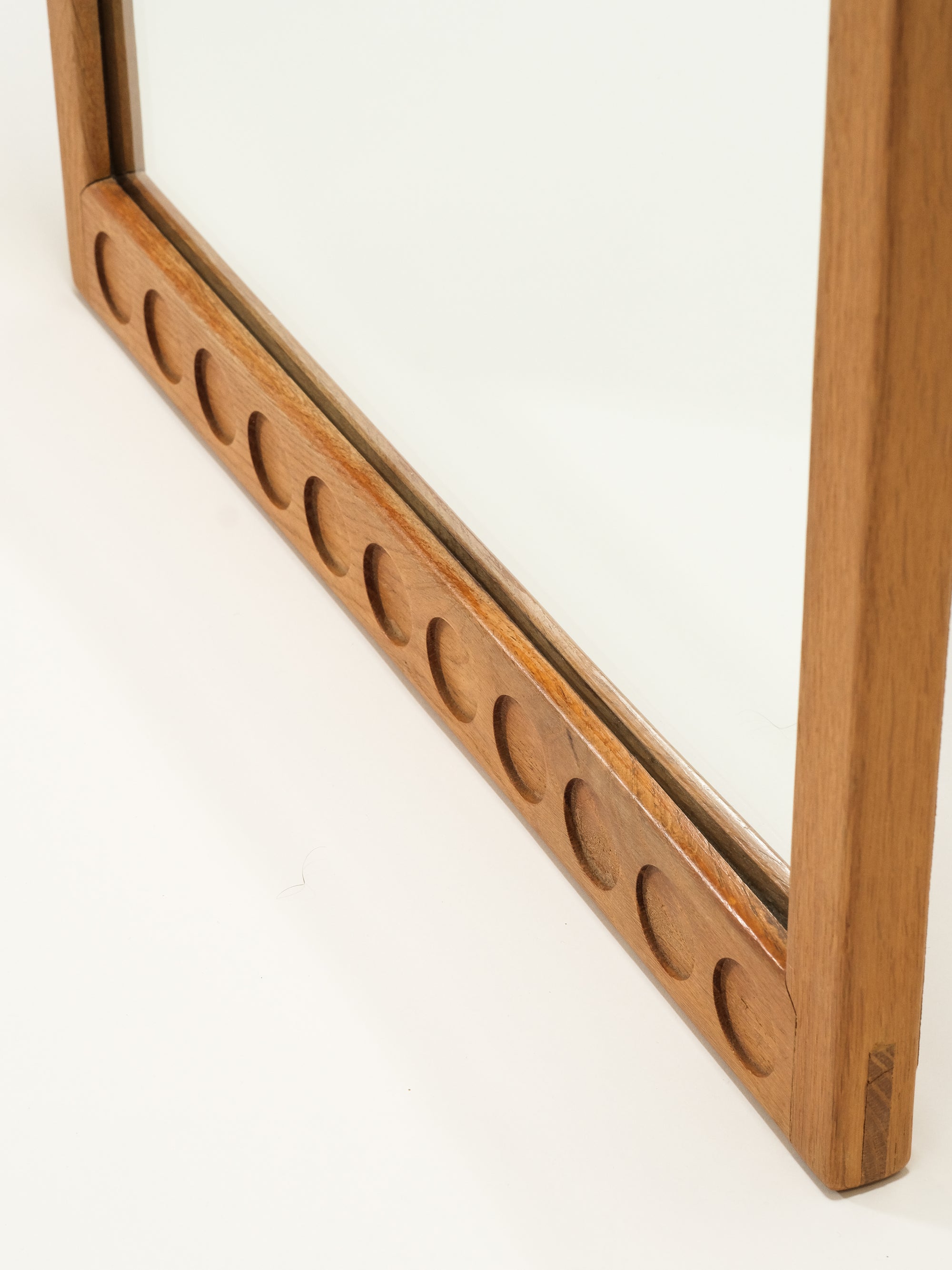 Mid-Century Oak Wall Mirror