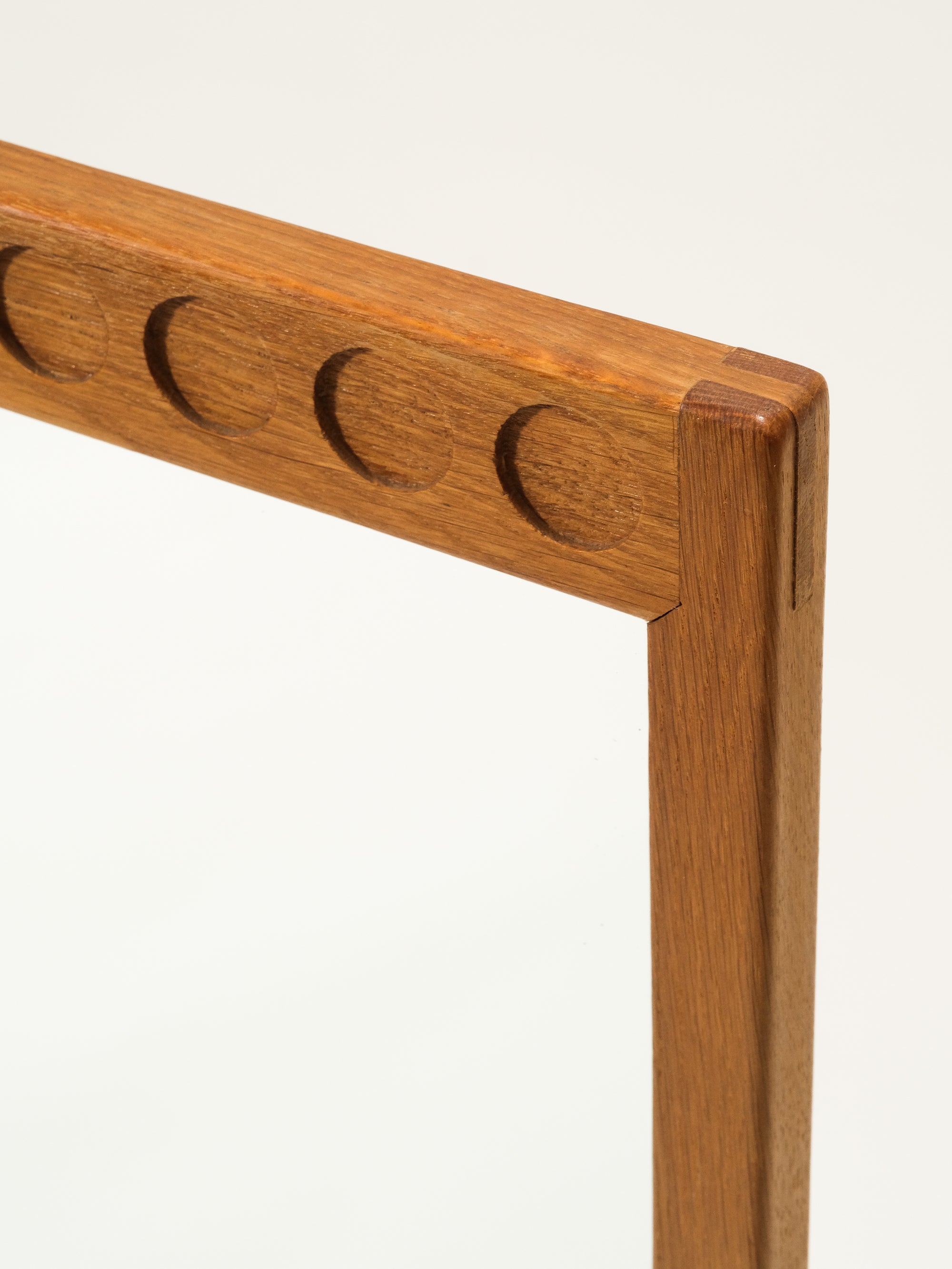 Mid-Century Oak Wall Mirror