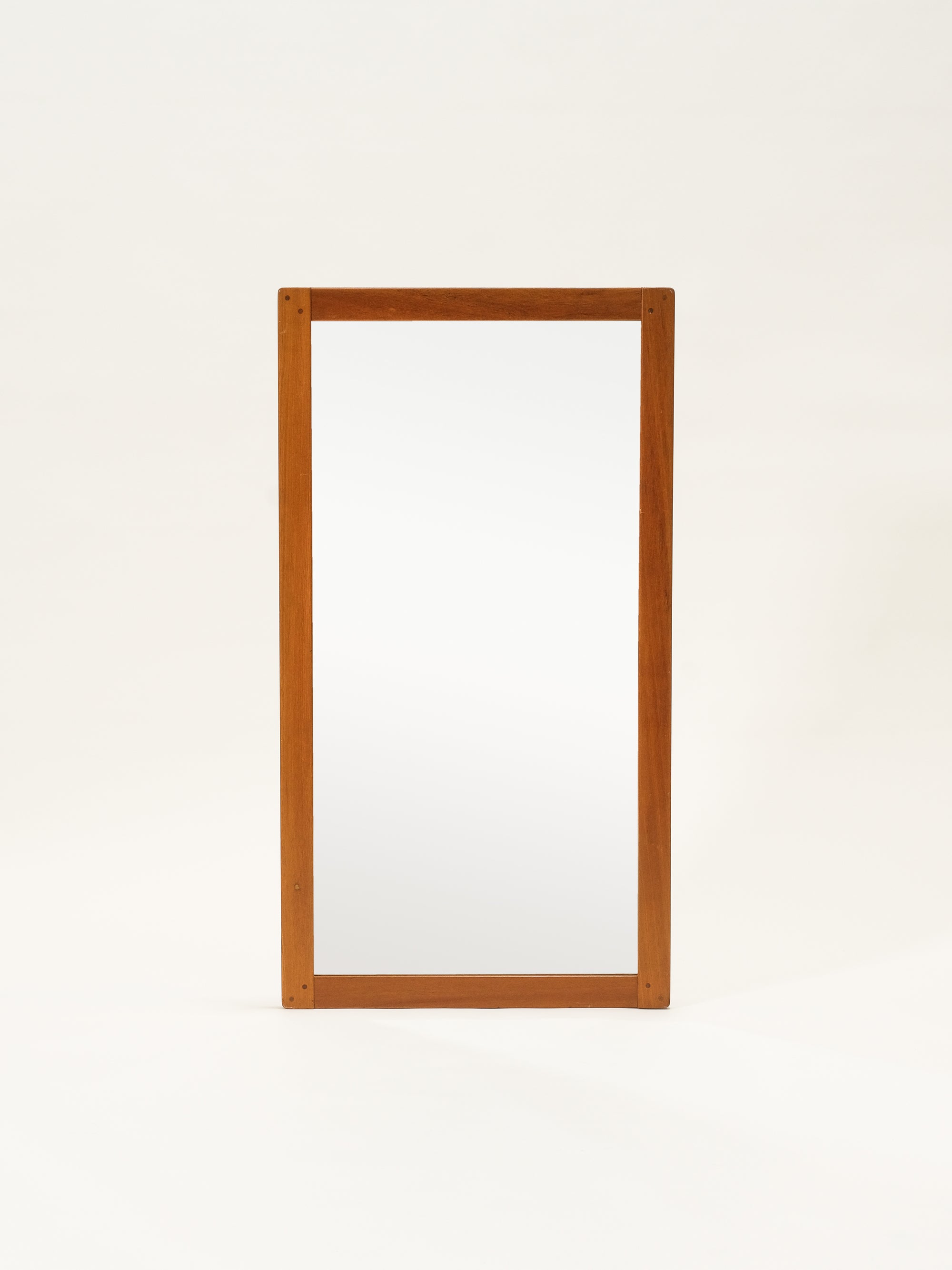 Large Teak Wall Mirror, 1950s